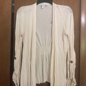 2/$7!!! Tan Charlotte Russe cardigan